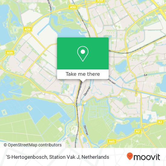 'S-Hertogenbosch, Station Vak J kaart
