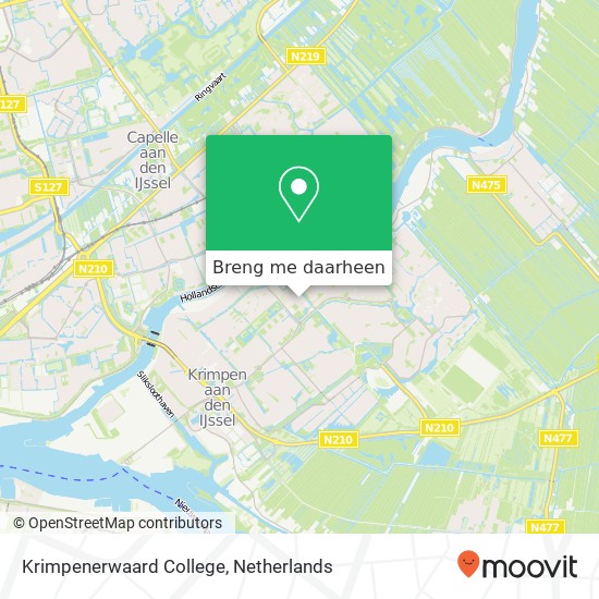 Krimpenerwaard College kaart