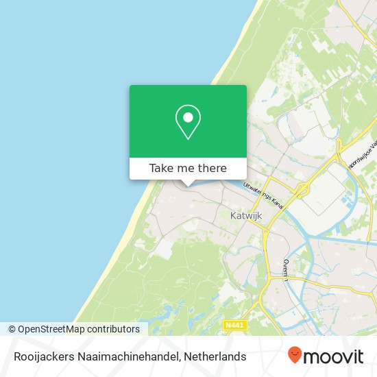 Rooijackers Naaimachinehandel kaart