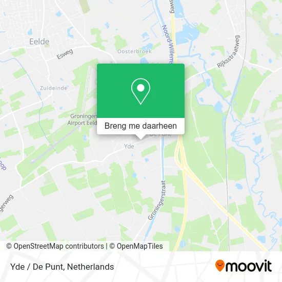 Yde / De Punt kaart