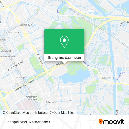 Gaasperplas kaart