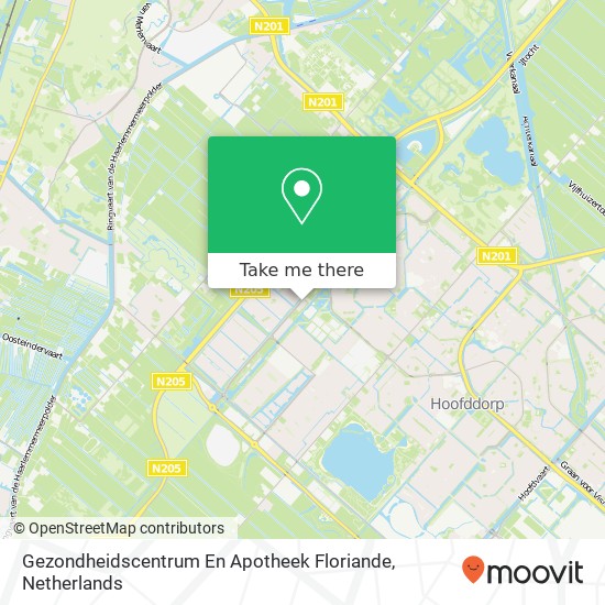 Gezondheidscentrum En Apotheek Floriande kaart