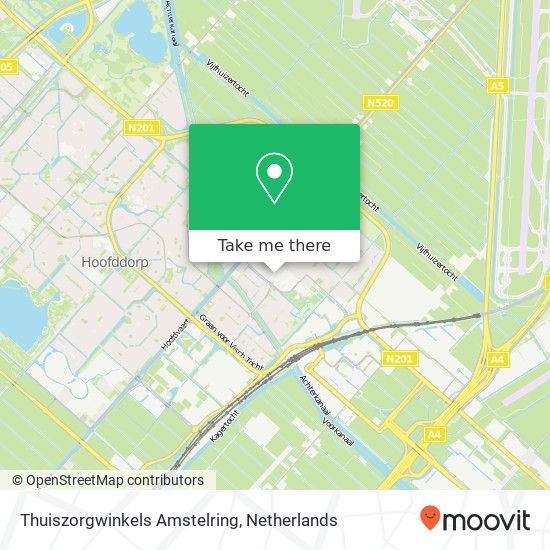 Thuiszorgwinkels Amstelring kaart