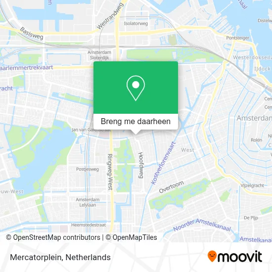 Mercatorplein kaart