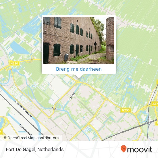 Fort De Gagel kaart