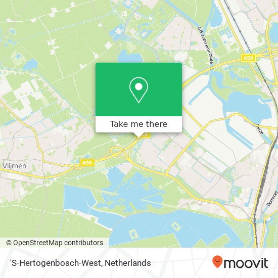 'S-Hertogenbosch-West kaart