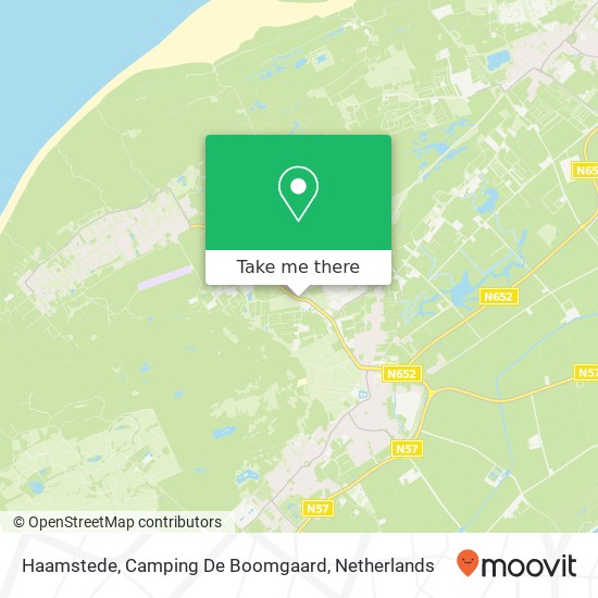 Haamstede, Camping De Boomgaard kaart