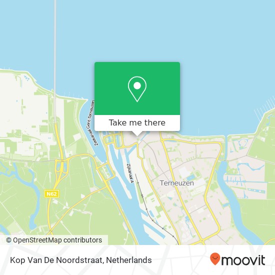 Kop Van De Noordstraat kaart