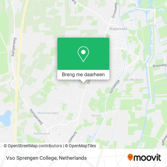 Vso Sprengen College kaart
