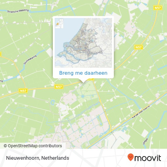 Nieuwenhoorn kaart
