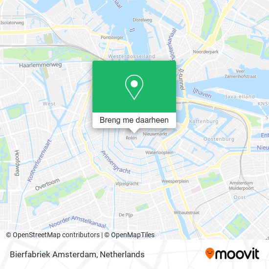 Bierfabriek Amsterdam kaart