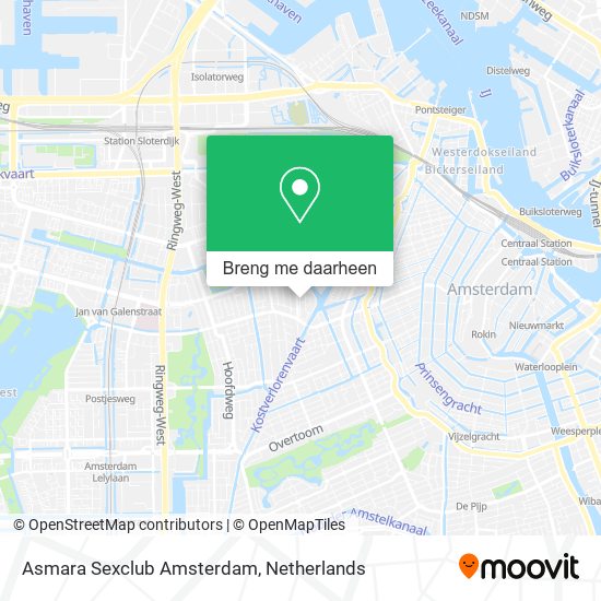 Asmara Sexclub Amsterdam kaart