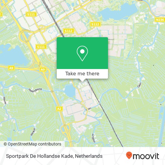 Sportpark De Hollandse Kade kaart