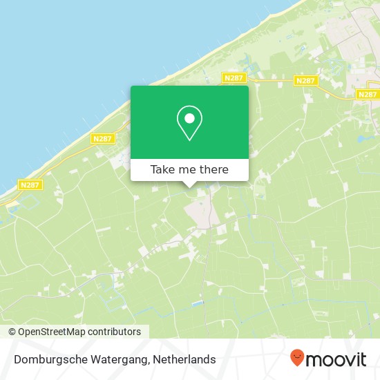 Domburgsche Watergang kaart