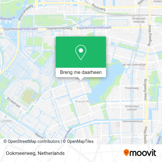 Ookmeerweg kaart