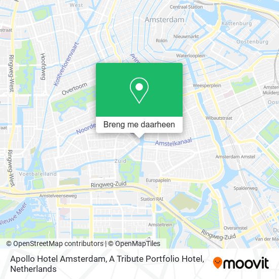 Apollo Hotel Amsterdam, A Tribute Portfolio Hotel kaart