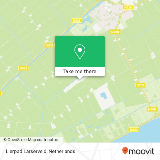 Lierpad Larserveld kaart