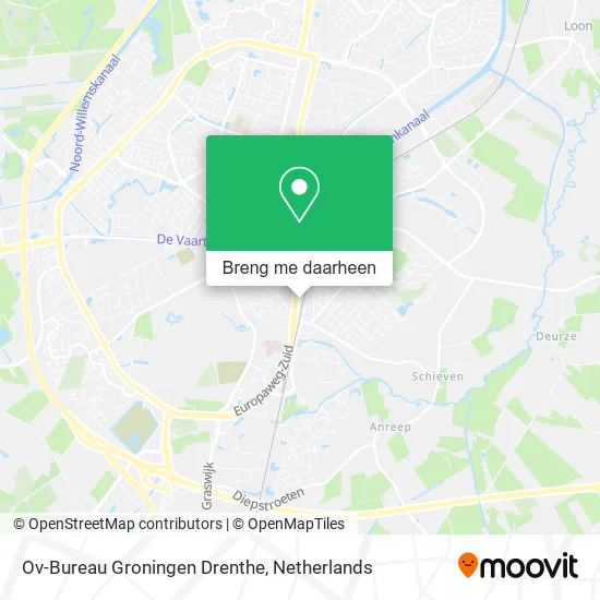 Ov-Bureau Groningen Drenthe kaart