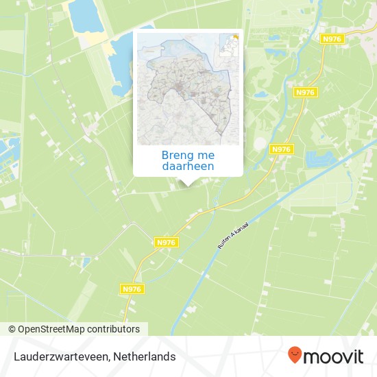 Lauderzwarteveen kaart