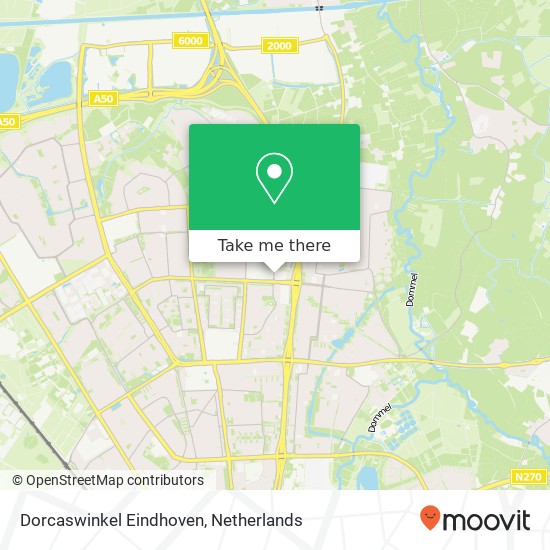 Dorcaswinkel Eindhoven kaart