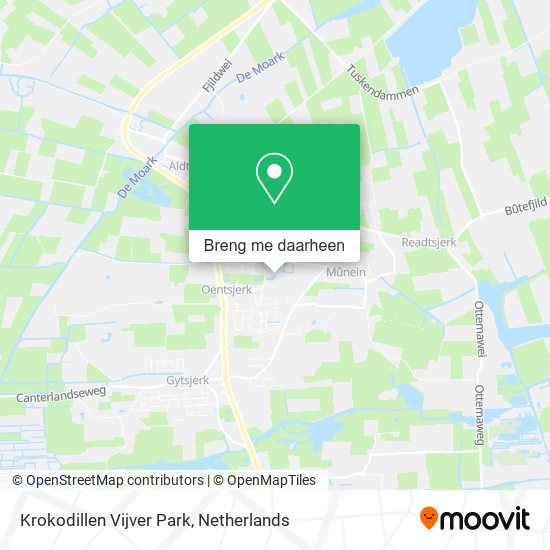 Krokodillen Vijver Park kaart