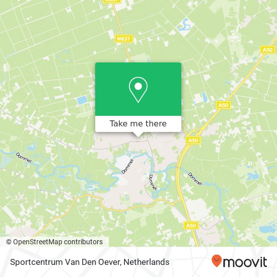 Sportcentrum Van Den Oever kaart