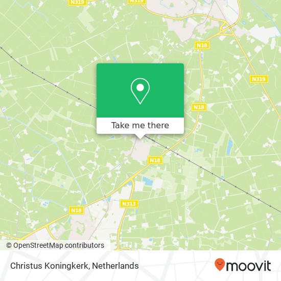 Christus Koningkerk kaart