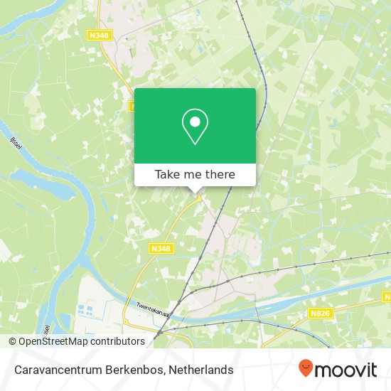 Caravancentrum Berkenbos kaart