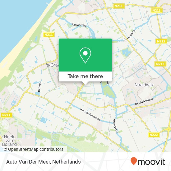 Auto Van Der Meer kaart