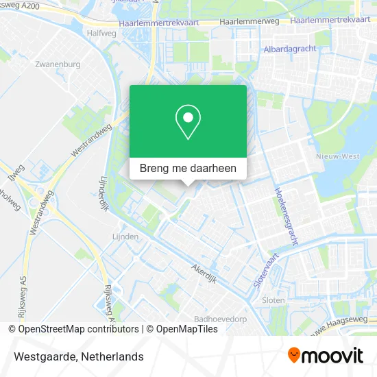 Westgaarde kaart