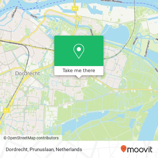 Dordrecht, Prunuslaan kaart