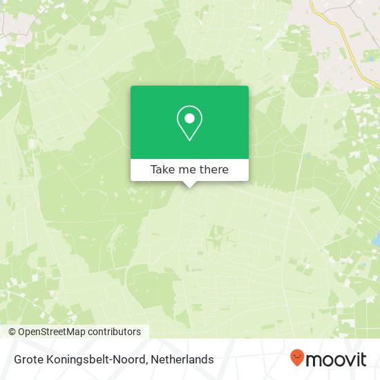 Grote Koningsbelt-Noord kaart