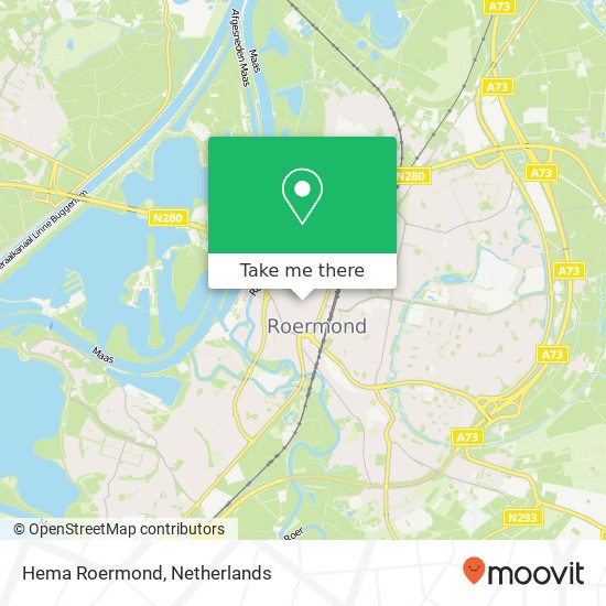 Hema Roermond kaart