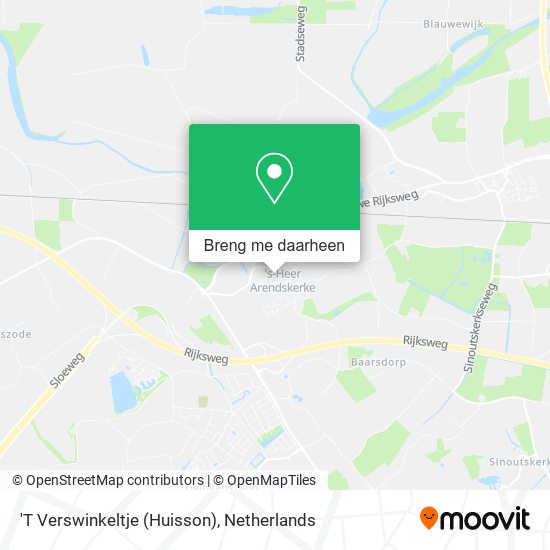 'T Verswinkeltje (Huisson) kaart