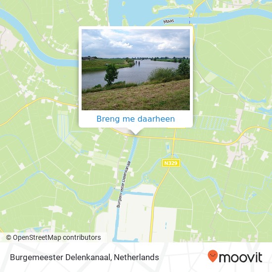 Burgemeester Delenkanaal kaart