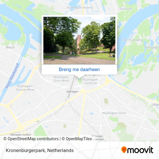 Kronenburgerpark kaart
