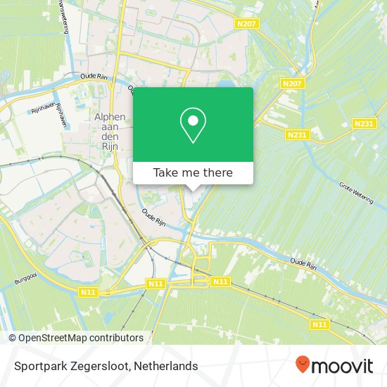 Sportpark Zegersloot kaart