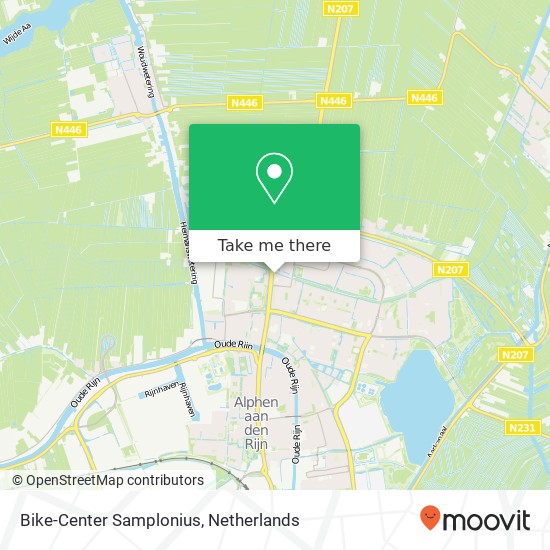 Bike-Center Samplonius kaart