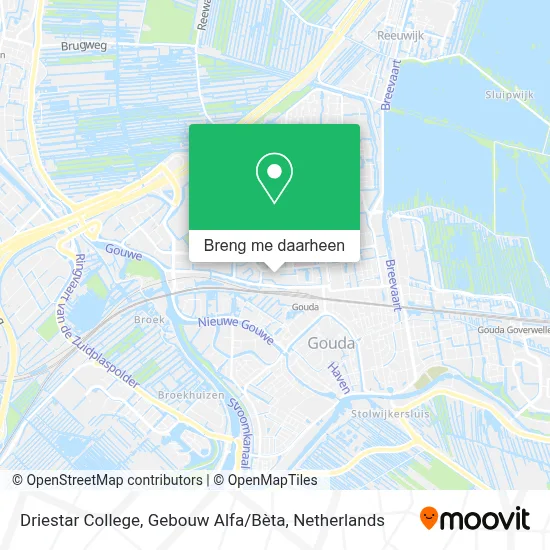 Driestar College, Gebouw Alfa / Bèta kaart