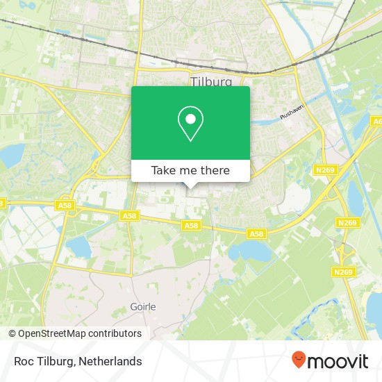 Roc Tilburg kaart