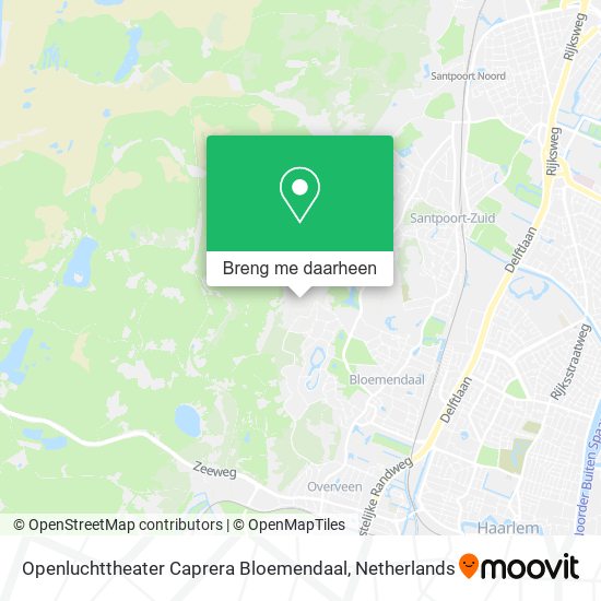 Openluchttheater Caprera Bloemendaal kaart