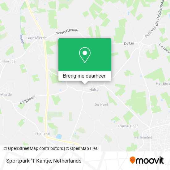 Sportpark 'T Kantje kaart