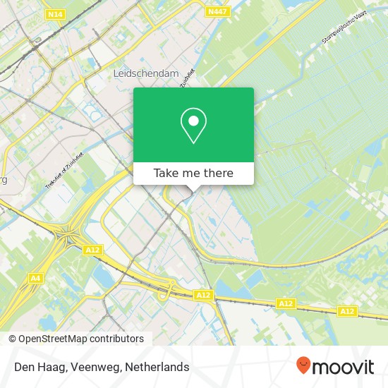 Den Haag, Veenweg kaart