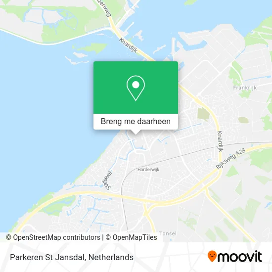 Parkeren St Jansdal kaart
