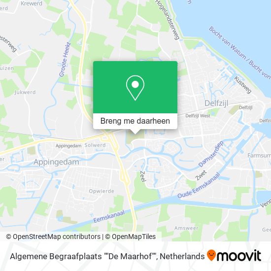 Algemene Begraafplaats ""De Maarhof"" kaart