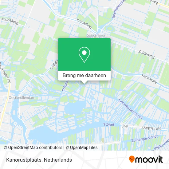 Kanorustplaats kaart