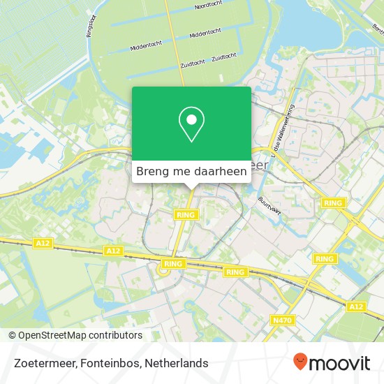 Zoetermeer, Fonteinbos kaart