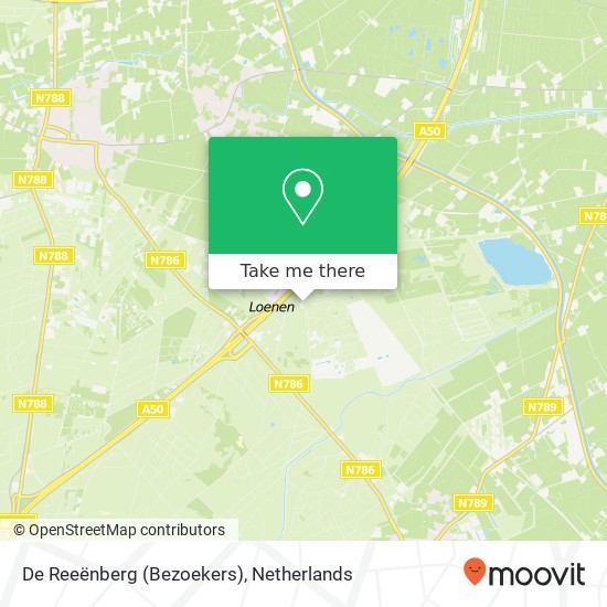 De Reeënberg (Bezoekers) kaart