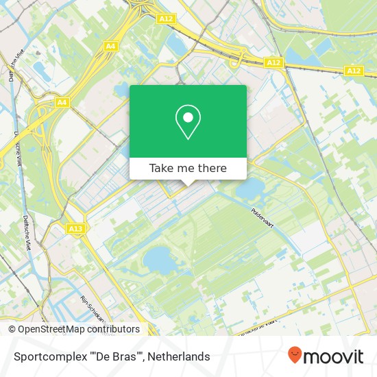 Sportcomplex ""De Bras"" kaart