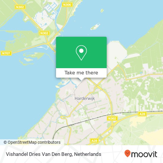 Vishandel Dries Van Den Berg kaart